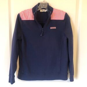 Vineyard Vines 1/4 Zip Sweatshirt. Size Medium. Navy.